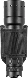 Flashlight Holster for Duty Belt, Open Top D Cell Compact Light Holder Case, Nyl - Picture 1 of 12