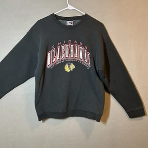 Chicago Blackhawks Crew Black L Pro Player NHL Hockey - Picture 1 of 11