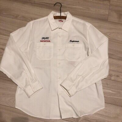 Supreme Honda Fox Racing Work Shirt Size Large Red FW19 Supreme Honda Fox Racing Work Shirt Size Large Red FW19