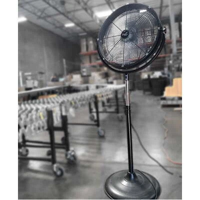 Ventilador de pedestal de alta resistencia de 20 pulgadas industrial de alta velocidad comercial potente NUEVO Foto 1 de 4