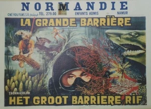 "LA GRANDE BARRIÈRE" Affichette belge originale entoilée 58x40cm - Picture 1 of 1
