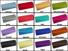 6" GLITTER Sparkle Quality TULLE Roll 25 Yards Choose Color (CLOSEOUT)