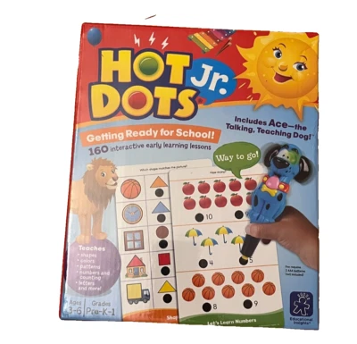 Hot Dots Jr. Getting Ready for School! Ace the Talking, Teaching Dog 160 Lessons - Image 1 of 4