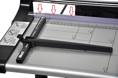 GUIDA PREMI CARTA taglierine TITANIUM 3022 kwtrio 13022 OLYMPIA TR-1307 - Immagine 1 di 2