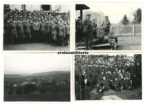 4x Orig. Foto Offizier Soldaten bei Quartier Gymnasium in GORLICE Polen 1939 - Bild 1 von 1