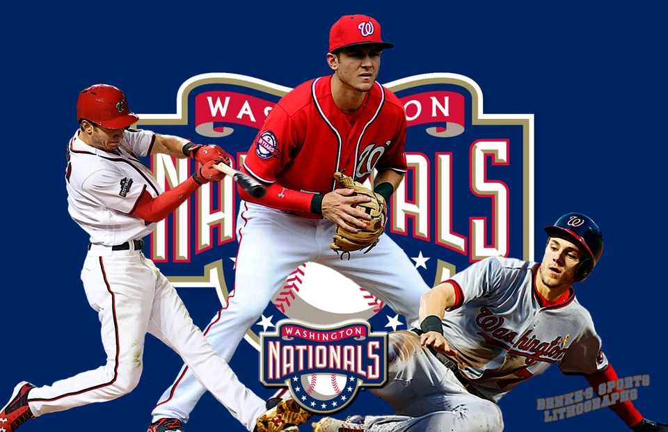 Washington Nationals  Lithograph print of  Trea Turner 17 x 11 - Image 1 of 1