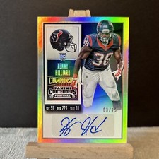 2015 Panini Contenders FB Championship Ticket Auto #194 Kenny Hilliard #’d 3/25