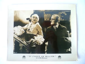 ANCIENNE PHOTO DE FILM SI J'AVAIS UN MILLION 1932 - Imagen 1 de 3