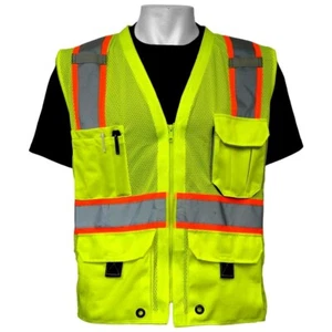 Global Glove GLO-079 - FrogWear HV -High-Visibility Mesh Polyester Surveyors 4XL - Picture 1 of 4