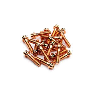 M7 32mm Rose Gold 3PC Wheel Split Rim Assembly Bolts BBS RS OZ Schmidt RH Screws - Bild 1 von 15