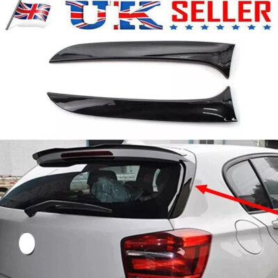Rear Side Window Canard Spoiler Air Splitter For BMW 1 Series F20 F21 2012-2019~ - Image 1 of 4