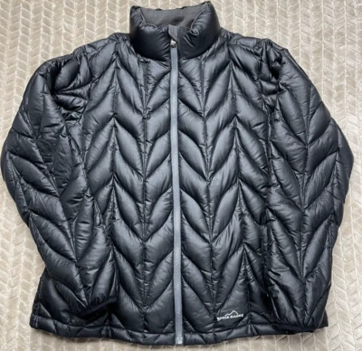 Jaqueta acolchoada Eddie Bauer feminina tamanho XL 700 enchimento poder ganso para baixo pacote - Imagem 1 de 4