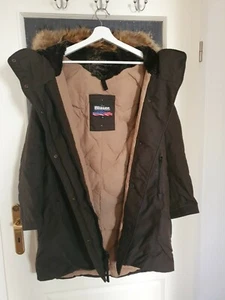 Blauer USA, Mantel, Daunen, echter Pelz, Waschbär, Größe M - Bild 1 von 8