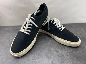 Everlane Tenis Hombres 12M The Forever Zapatos Negro Lona Parte Superior Baja Informal Comodidad - Imagen 1 de 15