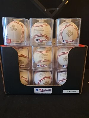 DOZEN 2017 WORLD SERIES BASEBALL RAWLINGS OFFICIAL -HOUSTON ASTROS WS CHAMPIONS! - Image 1 of 4