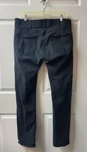 Lee Jeans Para Hombre 36 x 32 Denim Negro Ajustado Recto Cintura Elástica - Imagen 1 de 7