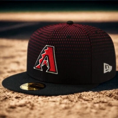 Arizona Diamondbacks New Era Fitted Hat MLB Authentic Game 2017 Cap Sz. 7 1/2 - Image 1 of 4