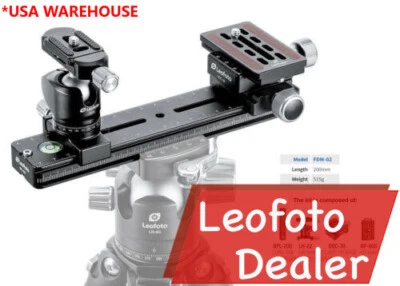 Leofoto FDM-02 Binocular Rangefinder Rail Kit | Length: 200mm - Image 1 of 4