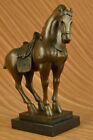 Europäische Bronze Kunst Chinesische Zodiac Feng Shui Tier Glücklich Pferd Figur