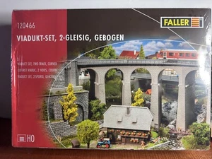 Juego de viaducto curvo de dos vías FALLER escala HO 120466 KIT sin construir sellado - Imagen 1 de 4