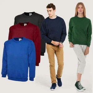 Men's Unisex Sweatshirt by Uneek UX3 Men's Unisex XS to 6XL-12 Colour - Picture 1 of 14