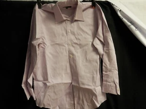 Mane Barnes Frequency 15 1/2R Men's Button Up Long Sleeve Dress Shirt Pink - Picture 1 of 2