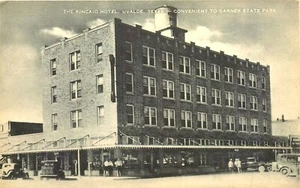 KINCAID HOTEL, UVALDE, TEXAS, POSTAL VINTAGE  - Imagen 1 de 2