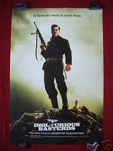 INGLOURIOUS BASTERDS * 2009 ORIGINAL FILMPOSTER D/S TEASER PITT ON NAZIS NM - Bild 1 von 4