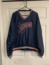 Vntg Cleveland Indians Jacket Size XL Chief Wahoo 1990 Pullover Windbreaker RARE