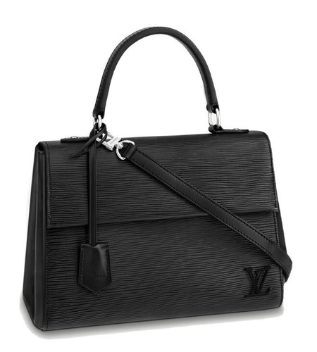 LOUIS VUITTON（LV） Borsa con manico superiore Louis Vuitton cluny in pelle MM nera garanzia autentica