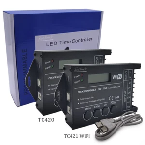 TC420 TC421 WiFi programmable 5CH RGB LED controller Dimmer 12-24V led strip - Picture 1 of 10