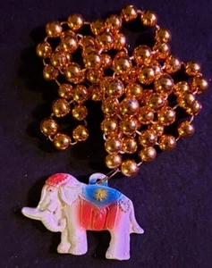 Cuentas de Mardi Gras - Krewe de Rex - Jardines del Imperio mogol - Cuentas de oro - Imagen 1 de 2