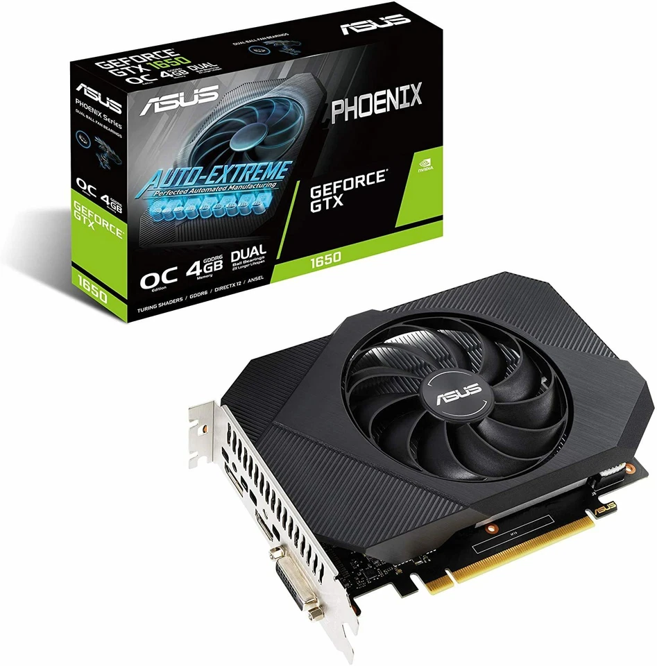 ASUS Phoenix GeForce GTX 1650 OC Edition 4GB GDDR6 Gaming iTX - Image 1 of 4