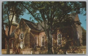 Bruton Parish Church Williamsburg Virginia USA Vintage Postcard - Picture 1 of 2