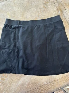 D & Co. Active Skort/skirt Sz 2X Black Pockets Waist 42” Length 20” - Picture 1 of 5