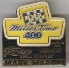 1998 Nascar Miller Lite 400 Mark Martin Winner Lapel/Hat Pin 1-1/2 Inch