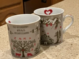 Mug “Au sommet de la montagne rouge” Dimatasse 2 Mini Mugs by Fox Trot - Picture 1 of 24