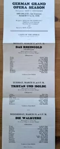 1930 Raro Folleto Temporada Gran Ópera Alemana Dreamland Teatro San Francisco - Imagen 1 de 11