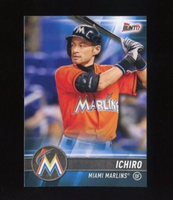 2017 TOPPS BUNT #150 ICHIRO SUZUKI MIAMI MARLINS - Image 1 of 2