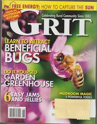 GRIT Magazine Joys of Country Living Bees Jelly Gardner Farmer May/June 2008 Foto 1 de 4