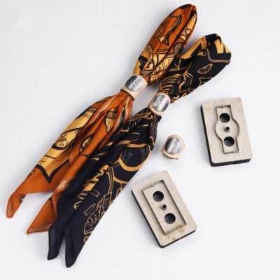Scarf Buckle Leather Cutting Die Scarf Holder Cut Template Scarf Ring Stencil - Image 1 of 4