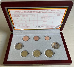 KMS PP Belgien 2014 in einer originalen Holzkassette. - Bild 1 von 2