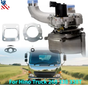 17201-E0654 775806-5015  For Hino Truck 268 338 338T w/ J08E 7.7L Turbocharger  - Picture 1 of 11