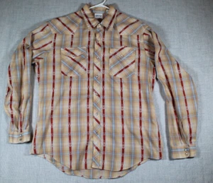 Unbranded Long Sleeve Golden Thread  Pearl Snap Button Down Shirt Men's XL - Picture 1 of 12