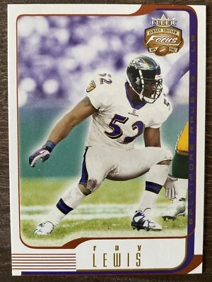 2002 Fleer Focus Jersey Edition centuryJersey Numbers #/152  Ray Lewis #69 HOF - Image 1 of 2