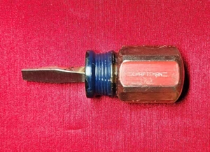 Vintage Craftsman 4151 D WF Forged Stubby 1/4 Flat Head Screw Driver - USA Made - Picture 1 of 3