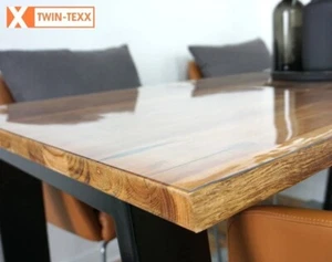 Tischfolie transparent abwaschbar klar Tischdecke Tischmatte Tischschutz 2mm - Bild 1 von 8