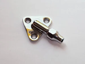 Lucas 608 Chrome Mirror Fixing Bracket / Boss, Jaguar Daimler Mini C20697/1 - Picture 1 of 2