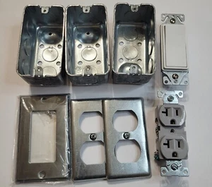 Elektrobedarf Posten Steckdosen und Schalter - Bild 1 von 7