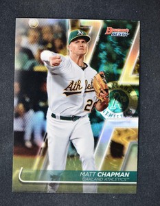 2020 Bowman's Best Base Refractor #69 Matt Chapman - Oakland Athletics